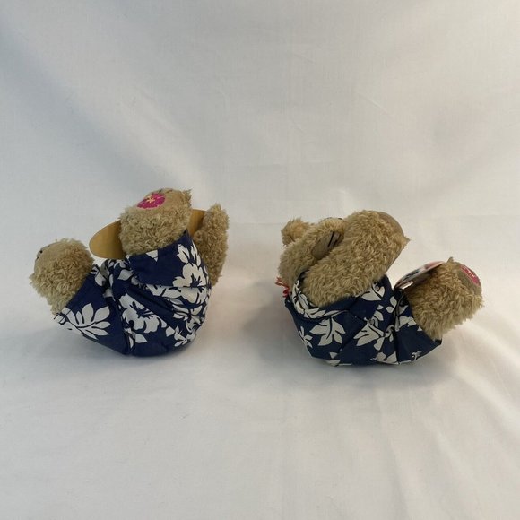 Vtg Hawaiian Collectibles Keikiokekai/Haunani Surfer Boy Girl 7" Plush w/Boards - Picture 7 of 10